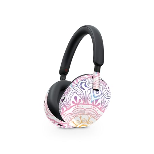 Image of MightySkins Glossy Glitter Skin Compatible with Sony WH-1000XM5 Headphones - Vibrant Mandala | Protective, Durable High-Gloss Glitter Finish | Easy to Apply