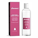 Xmoment Water-Based Lube - 8 Fl Oz Liquid Personal Lubricant for Men, Women & Couples, Non-Staining Silky Smooth Sex Lube Natural Lubricant Without Glycerin & Parabens, Condoms & Toys Compatible
