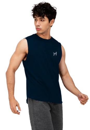 Image of Solid Sleeveless Cotton Regular Fit Mens Stylish Top Tanks Vest T-Shirt (Combo Pack of 2)