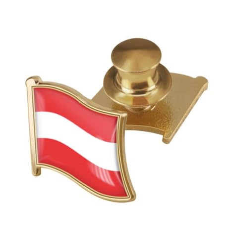 Image of vmcoatdu Country Flag Backs Locking Pin Keepers Locking Clasp Pin Badge International Travel Brooch Metal Alloy Souvenir Pin 0.75x0.7 Inch Small Pin