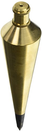 Kraft Tool SL41 Professional Brass Engineer Plumb Bob, 16-Ounce