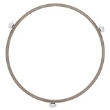 FOMIYES Mikrowellen Drehtellerring Ø 19cm mit 16 Rollen Stabiler Glasplattenhalter Mikrowellenzubehör für Einfache Montage und Sicheren Halt