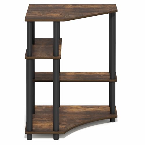 Furinno Turn-N-Tube Toolless Corner Desk, Gaming Desk, Amber Pine - image 8