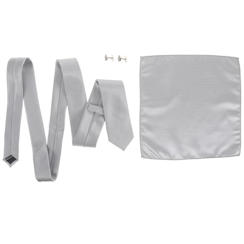 Set de corbata para hombre con gemelos y pañuelo
