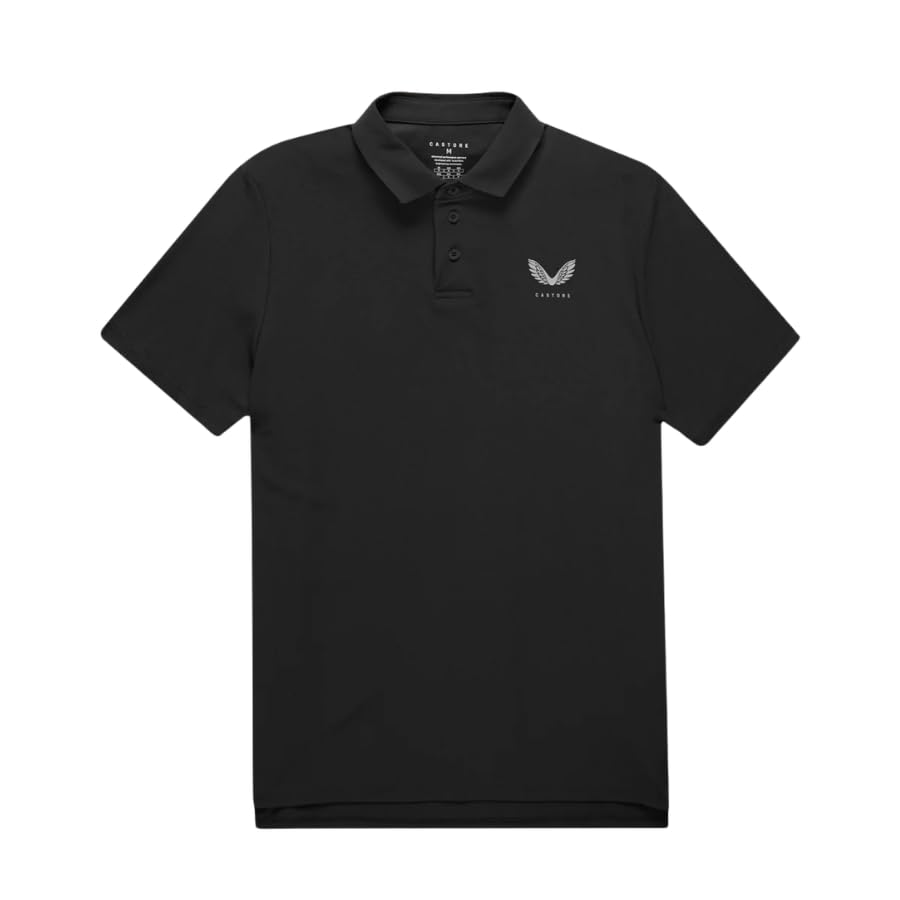 Polo de Golf Essential Castore Noir idéal pour vos parcours de week-end