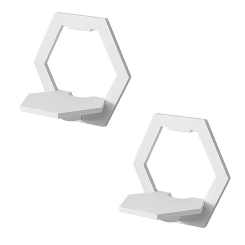 Vjsujehgy 6-Sided Wall Shelf Non-Punching Wall-Mounted Shelf Bedroom Balcony Bedside Wall Home Decoration