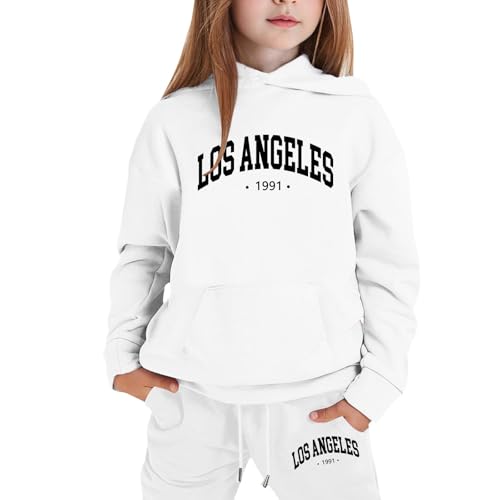 Sweat à capuche filles élégant finitions soignées en coton premium