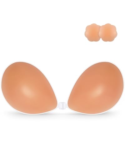Image of Niidor Sticky Bra Adhesive Strapless Ultra Invisible Push up Silicone Bra Multiple Colors Sizes Women's Exotic Bras