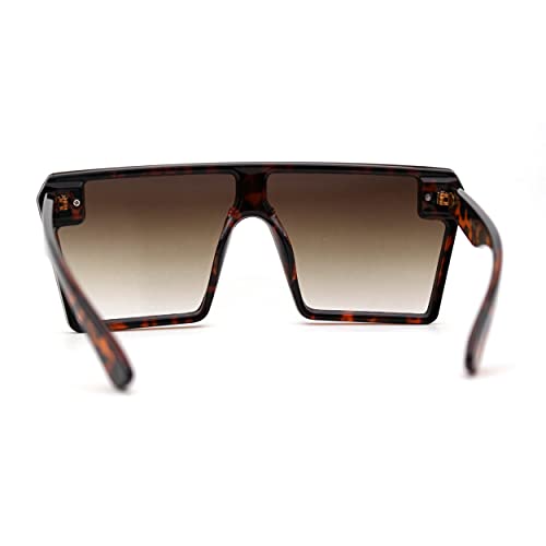 Womens Square Flat Top Racer Exposed Lens Boyfriend Sunglasses4