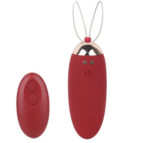 GKLWEJ Vibratore bullet, vibratori con stimolazione del clitoride, 10 modalità di vibrazione, uovo vibrante per donne con telecomando, vibratore silenzioso, potente