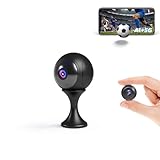 Camera Espion, 4K Mini AI Caméra de Surveillance WiFi (2,4G/5G), Détection Personnes et Animaux, Vision Nocturne HD, Stockage Local & Cloud Sécurisé pour Sécurité Domestique, Garde d'enfants (AB-E1)