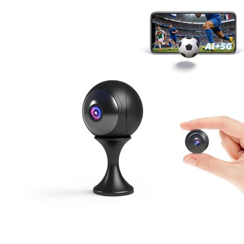 Camera Espion, 4K Mini AI Caméra de Surveillance WiFi (2,4G/5G),...