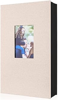 Ywlake Photo Album 4x6 300 Pockets, Linen Photo Albums Holds 300 Horizontal Pictures Only Beige