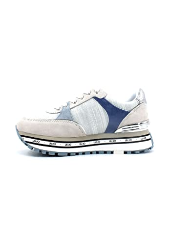 Liu Jo Maxi Wonder 20, Baskets en Cuir Blanc Cover