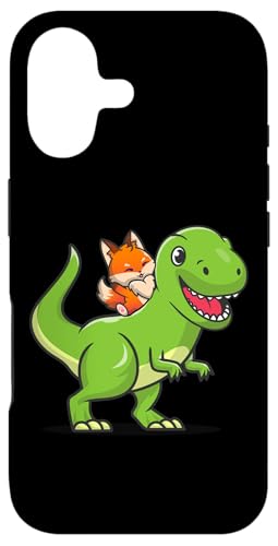 Mens Womens Kids Boys Kawaii Dino Dinosaur Red Fox Lover �X�}�z�P�[�X iPhone 17 �p