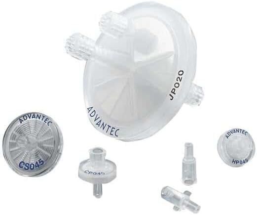 Advantec 50JP020AN Syringe Filters, 0.2 um Hydrophobic PTFE, 50 mm; 10/Pk