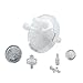Advantec 50CP045AN Syringe Filters, 0.45 um CA, 50 mm, Sterile; 10/Pk