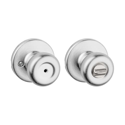 Kwikset Tylo Interior Privacy Door Knob with Lock, Door Handle For Bathroom and Bedroom, Satin...