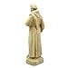 Vintage Saint Francis Statue: Solid Durable Stone with Distressed Texture. Perfect for Home Decor & Sealed for Outdoor Use. Handcrafted USA. (Old Stone/Beige)