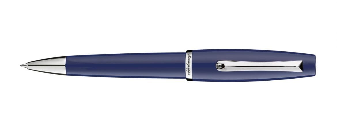 Montegrappa SFERA MANAGER DARK BLUE INOX | Una penna di qualità e di valore fa la differenza nella stesura e nella firma di documenti e contratti importanti: design e
