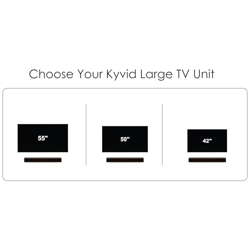 Image of BLUEWUD Kyvid Large Engineering Wood Wall Mount TV Entertainment Unit Set Top Box Stand /TV Cabinet Panel with Shelves for Books & Decor Display Unit Large Upto 50 Inches (Wenge)
