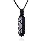 INNERDIVA Crystal Pendant Necklace，Natural Quartz Stone Pendant Necklace Spiritual Healing Crystal