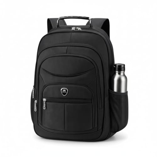 Mochila Executiva para Notebook, Preta, Resistente à Água, Alças Ergonômicas Reforçadas, Múltiplos Bolsos com Zíper, Ideal para Trabalho, Faculdade e Viagem