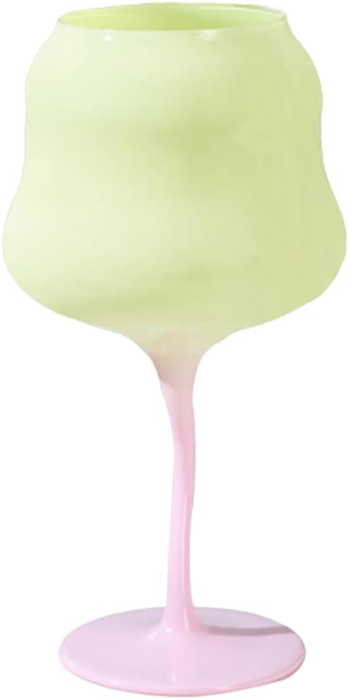 Gadpiparty Juego de copas de vino con forma de flor, copas de copa de vino, copas de cristal con forma de flor, vasos de tallo para boda, primavera,