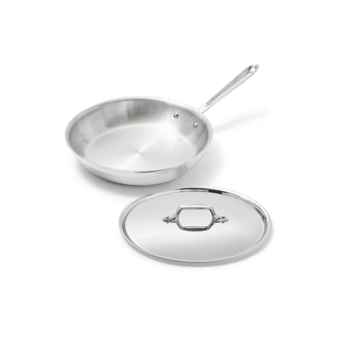 All-Clad D3® Stainless Steel 10" Fry Pan with Lid, Made in the USA