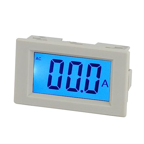 Ampèremètre numérique D85-240T blanc avec affichage LCD pour mesure de courant alternatif 20A