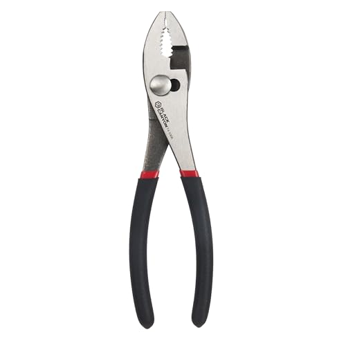 Black Canyon Slip-Joint Pliers w/Wire Cutter, 8\" Length, Comfort Grip