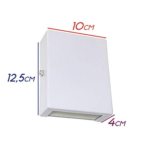 Arandela Slim 2 Focos Branca + LED G9 5W Branco Quente St1597