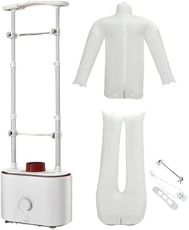 Portable Automatic Garment Steamer - Efficient Drying And Ironing Machine For Clothes With Timing Function - Ideal For Home, Travel, Dorm - Includes Inflatable Clothes Model