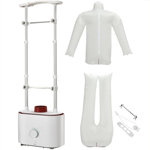 Portable Automatic Garment Steamer - Efficient Drying And Ironing Machine For Clothes With Timing Function - Ideal For Home, Travel, Dorm - Includes Inflatable Clothes Model