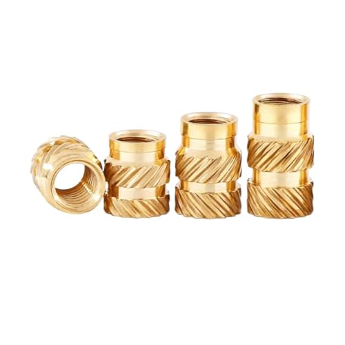 3D真鍮ナットを印刷し、 3Dプリント用真鍮製雌ねじヒートセットインサートナット 50個入り M2〜M4 ねじサイズ(Length 5.0mm,M2.5xOD4.0 (50Pcs))