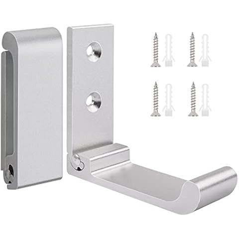 Leryati 2 Stück Klapphaken, Faltbare wandhaken klappbar 90°Faltbare Kleiderhaken Aluminium Wandhandtuchhaken Cover