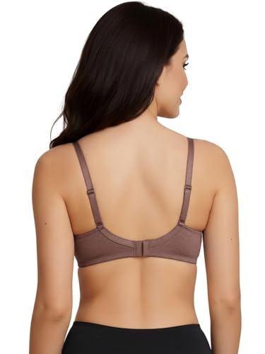 Image of Saforia Cuddlecot Cotton Padded T-Shirt Bra for Women | Wire-Free Full Coverage Bra | Breathable Soft Cotton Everyday Bra | Seamless Comfort Innerwear