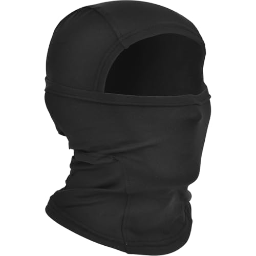 Máscara de balaclava, balaclava para mota de Baonuor, balaclava anti-vento respirável, máscara facial de inverno, para desportos de inverno e ao ar livre (preto)