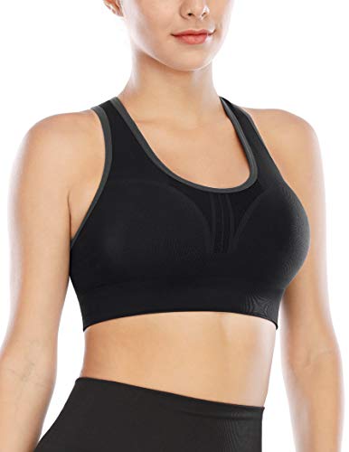 Image of Heathyoga High Impact Sports Bras for Women High Support Padded Sports Bra Pack Racerback Bras for Women Workout Bra Sets
