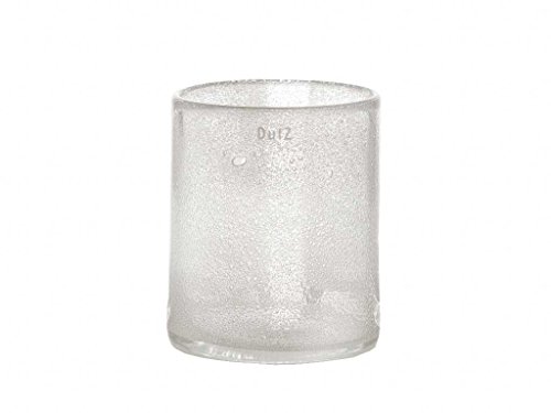 Dutz Vase Cylinder Clear Bubbles (H19 D15)