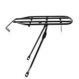 MOTHNUR Portabicis Trasero de Hierro Sólido Negro Soporte Duradero para Equipaje y Mochila Compatible con Bicicletas de Carretera y Fácil Instalación y para Cortos
