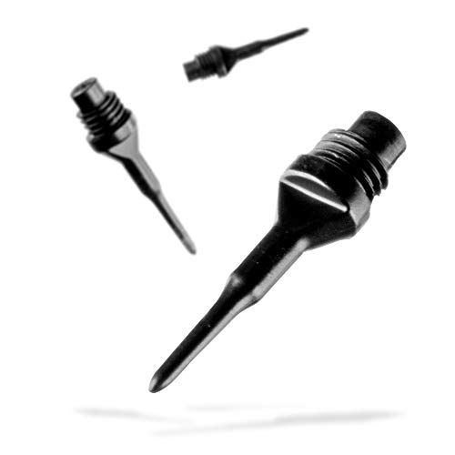 Viper Dart Accessory: Tufflex Ii 1/4" Thread Soft Tip Dart Points, Black, 500 Pack #TOP3