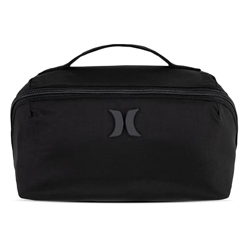 Hurley Kit de artigos pequenos para higiene pessoal, Estojo de Maquiagem, Preto, tamanho nico