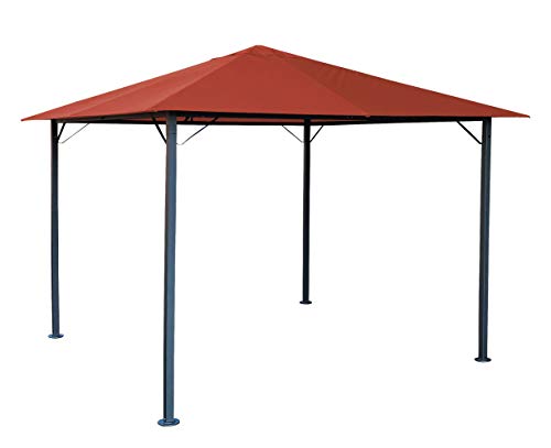 QUICK STAR Pavillon Tonnelle Nice de Jardin en métal 3 x 3 m