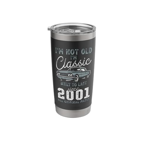 2001 Classic Car 25th Birthday Stainless Steel Insulated Tumbler
