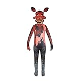 Brigcalki Five Nights Costume Chica Kids Bonnie Jumpsuit Foxy Halloween Cosplay Party Bodysuit 5-12 Years