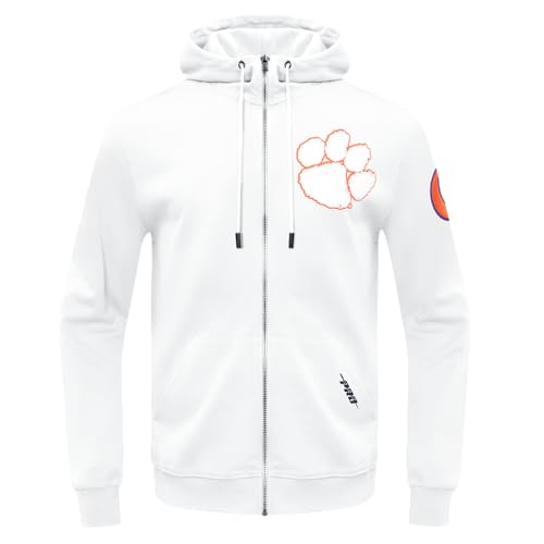 Image of Pro Standard Mens College Classic Chenille Cotton Double Knit Full Zip Hoodie
