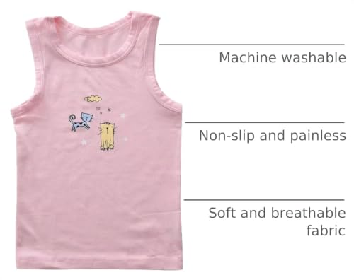 Image of benetia Girl's Boys Cotton Tank Kids Undershirts 3-Pack