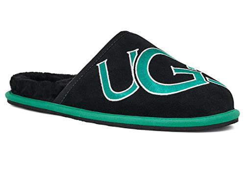 UGG Herren Scuff Logo Ii Slipper, Smaragdgrün / Schwarz, 46 EU
