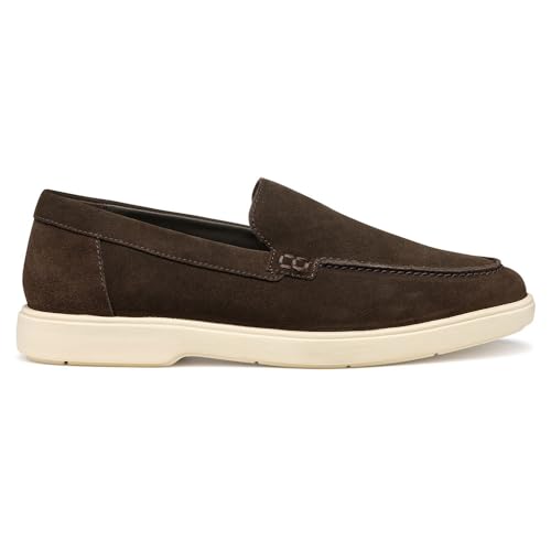 Geox Herren U SPHERICA EC17 D Moccasin, Dark Brown, 43 EU